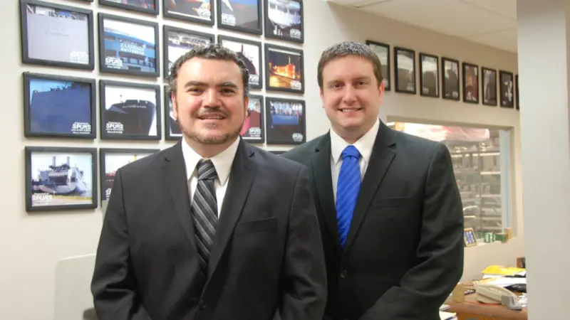 Pablo Sosa and Chris Jones, new owners of Spurs Marine