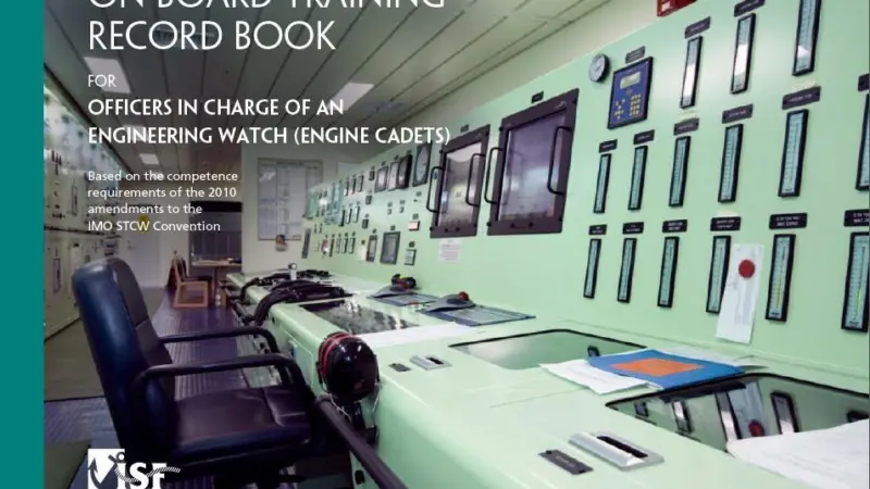ISF’s latest engine cadet training record book embodies STCW amendments