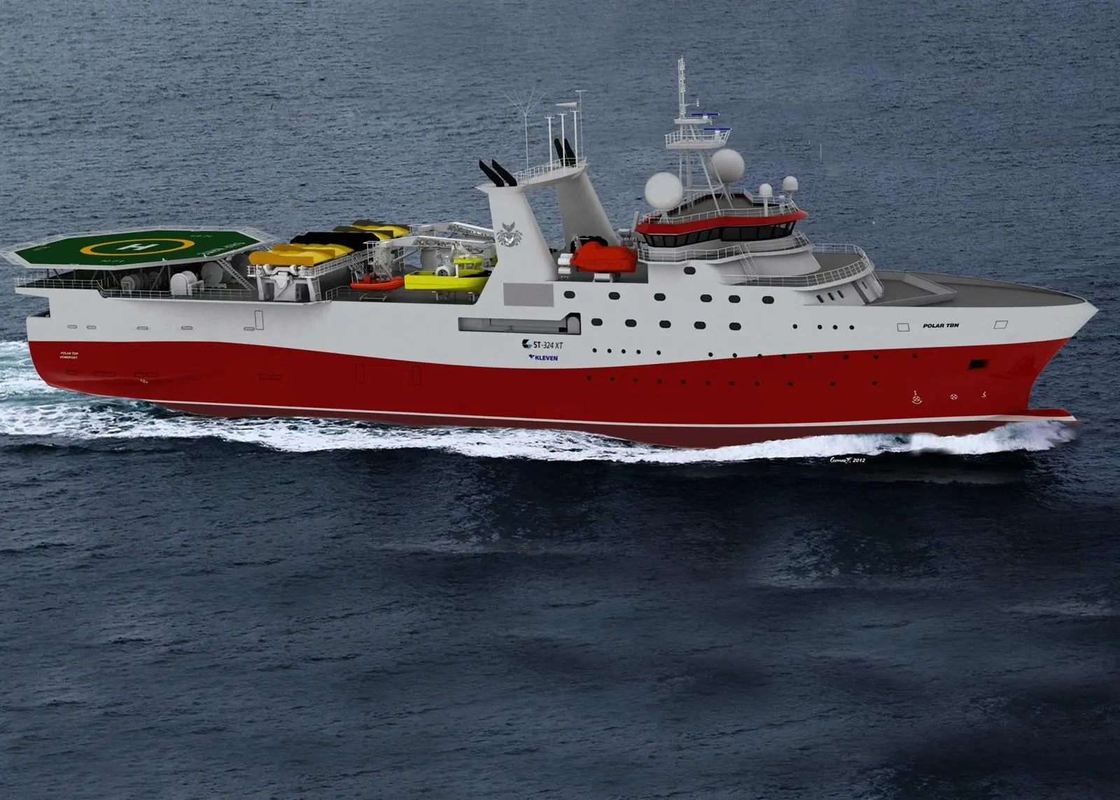 Kleven has received an order for a seismic vessel from GC Reiber
