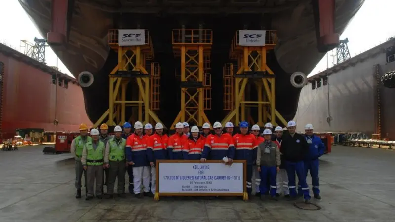 The keel laying ceremony for the 'SCF Pskov' took place recently