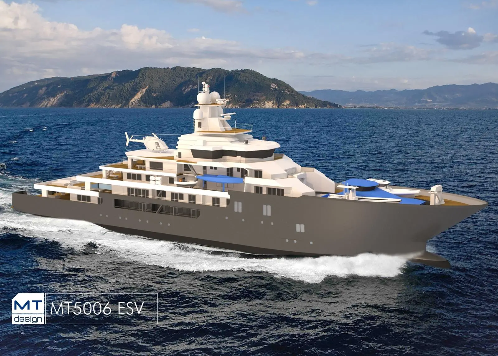 The expedition support vessel has been designed for long expeditions in rough waters