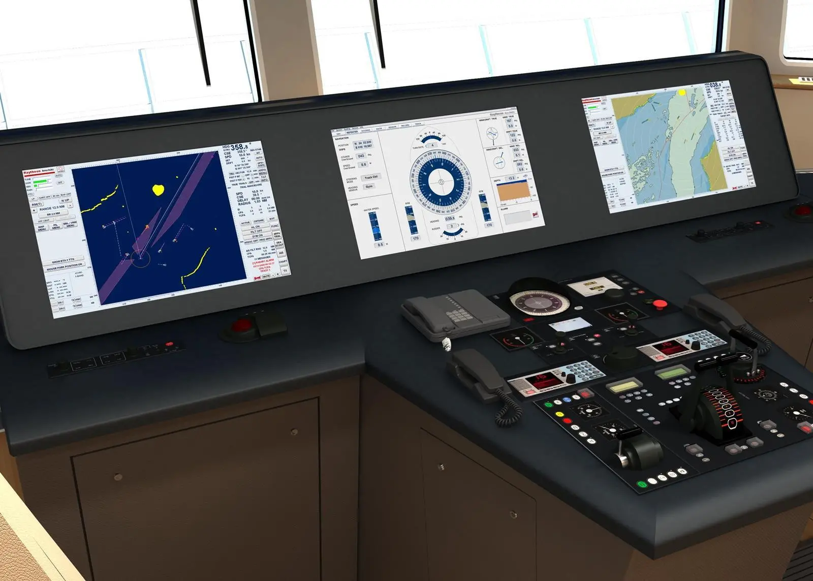 Raytheon's integrated bridge system will be installed on PSVs and MPSVs