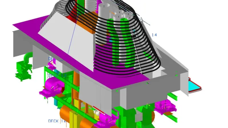 The compact PureSOx scrubber system chosen for Viking’s two cruise newbuilds (picture: Fincantieri)