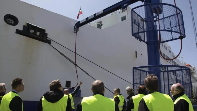 The Port of Ystad demonstrated shore power being connected to the ferry ‘Skania’