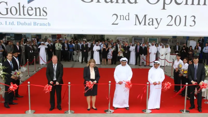 The opening ceremony for Goltens' new Dubai facility was attended by several Arab and Norwegian dignitaries