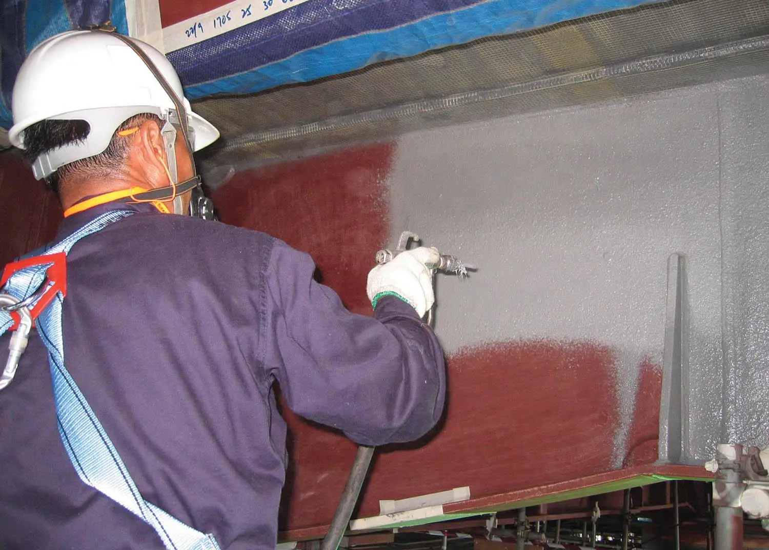 Application of PPG’s PITT-CHAR XP protective coating