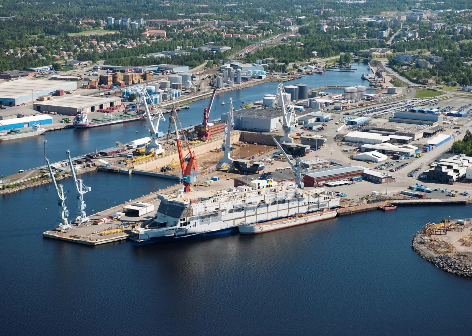 STX is to wind down operations at Rauma (above) and transfer work to Turku