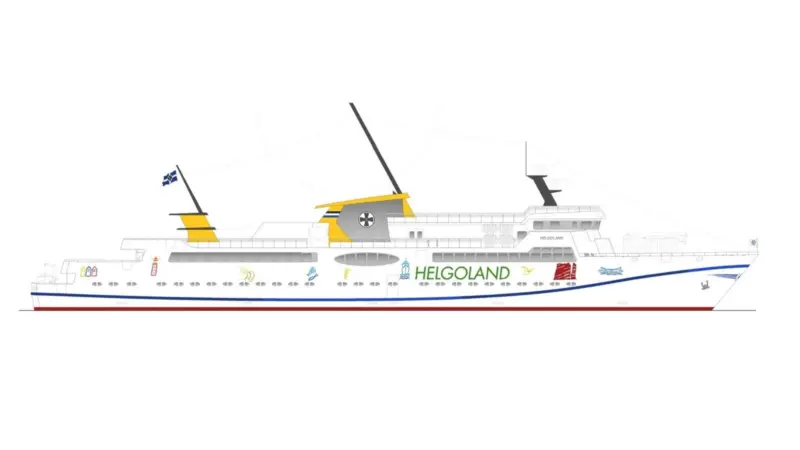 The new ferry will be the first German flagged newbuild to be equipped to operate primarily on LNG