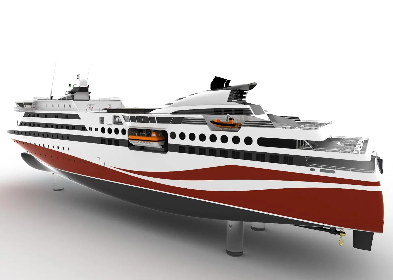 Knud E Hansen’s first customised ro-pax design for the Chinese market