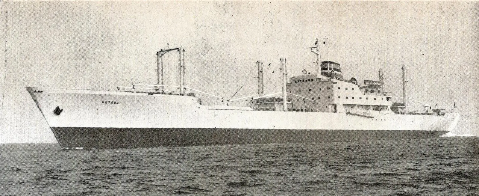 Refrigerated fruit carrier 'Letaba', first in a four-ship class, was the first motor ship in the Safmarine fleet