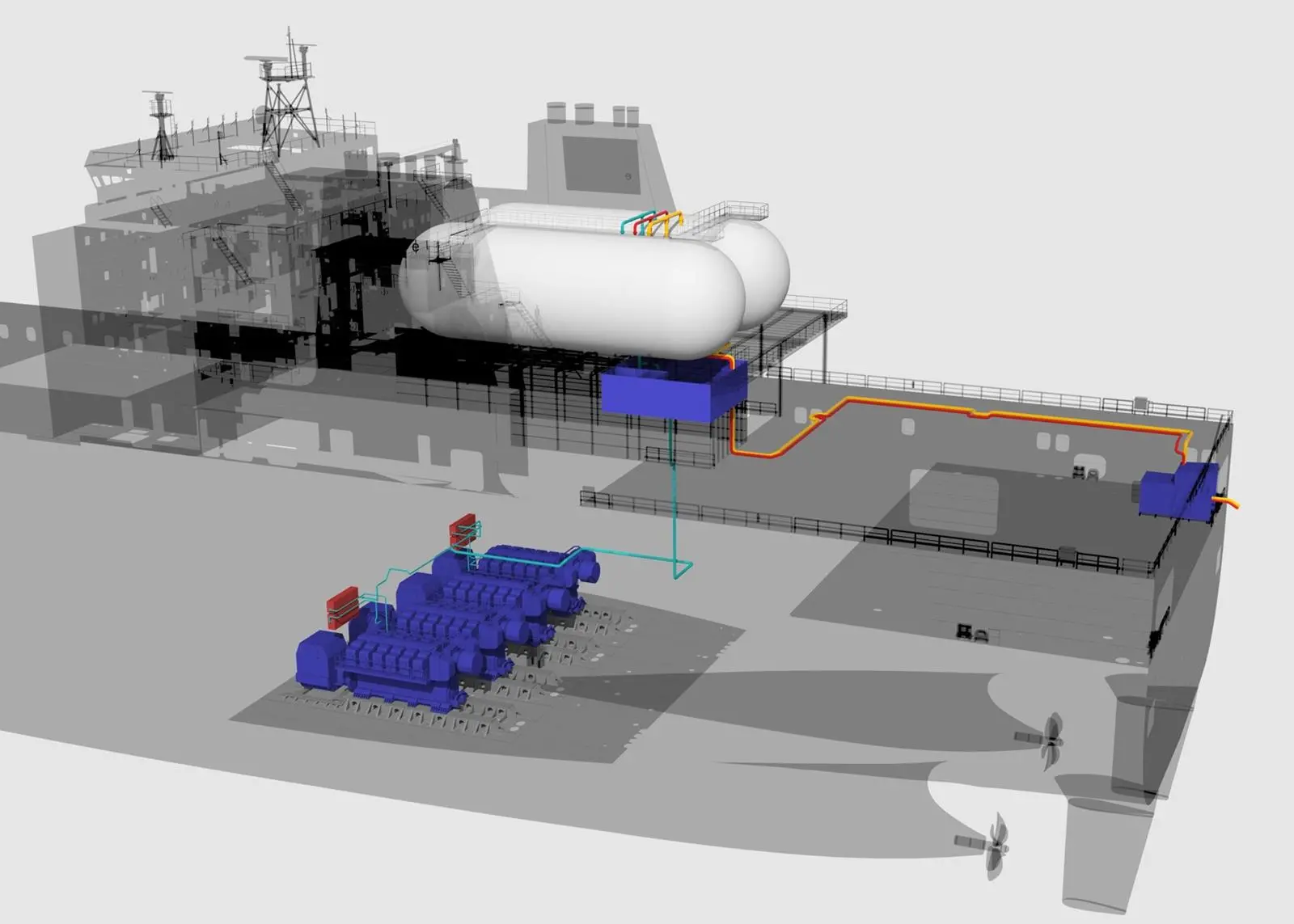 TOTE conversion with dual-fuel engines and LNGPac