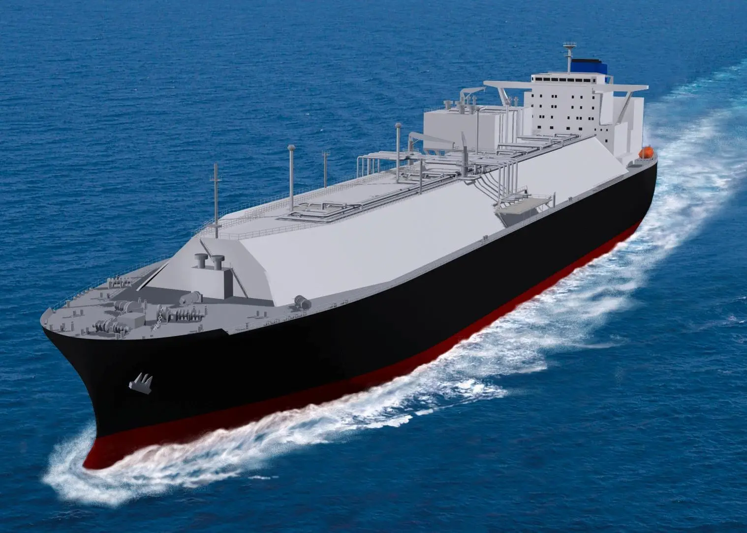 Rendering of a new LNG carrier for MOL, to operate between US and Japan