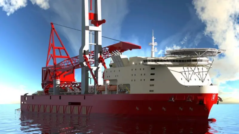 The Petrofac JSD 6000 derrick lay vessel