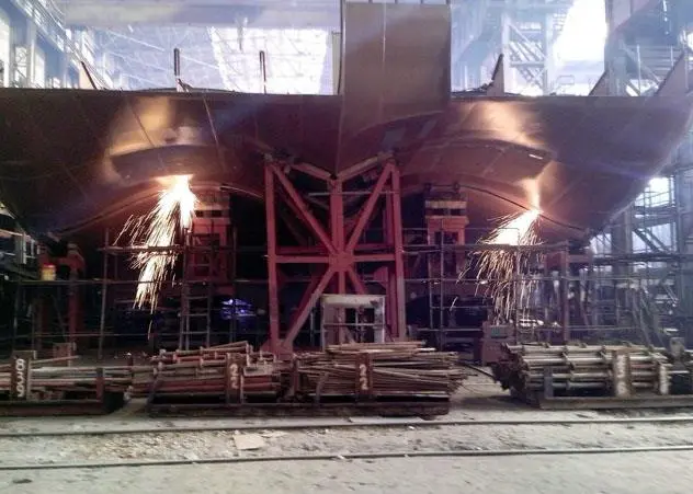 Work at Okskaya shipyard
