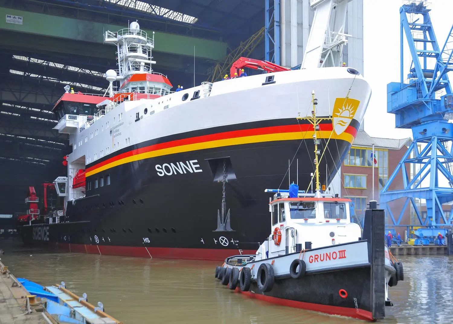 Research ship takes to the water