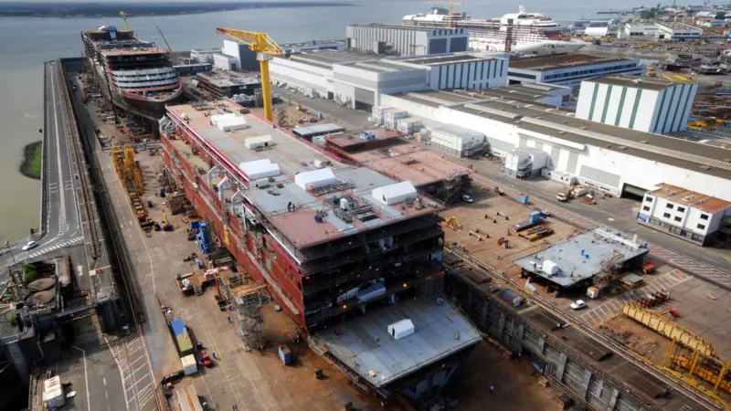 The Saint-Nazaire yard in France is to build a fourth Oasis cruise ship for Royal Caribbean