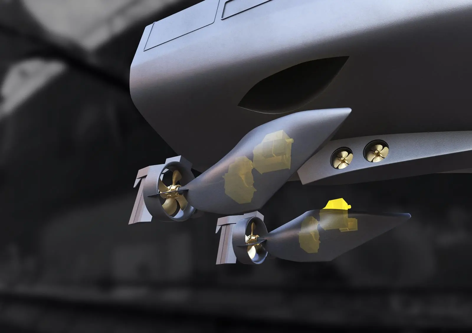 Cat Propulsion Twin Fin system from Caterpillar Marine