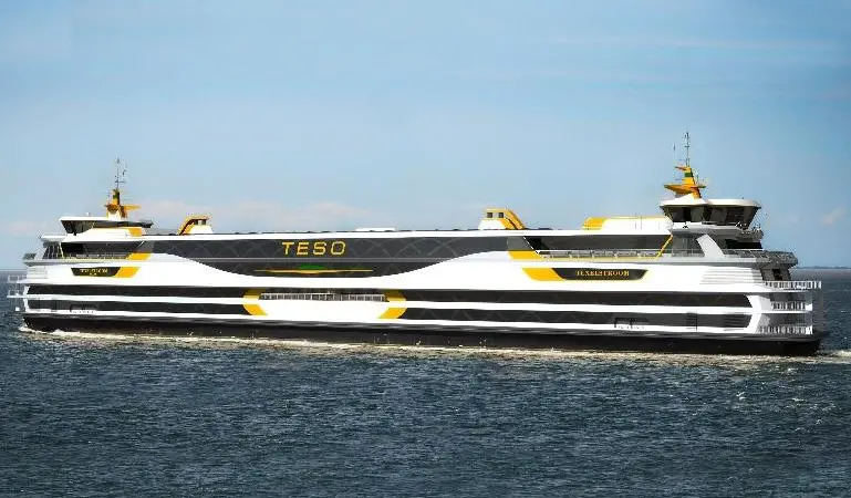 The hybrid CNG ferry is said to be the 'greenest' in the Netherlands