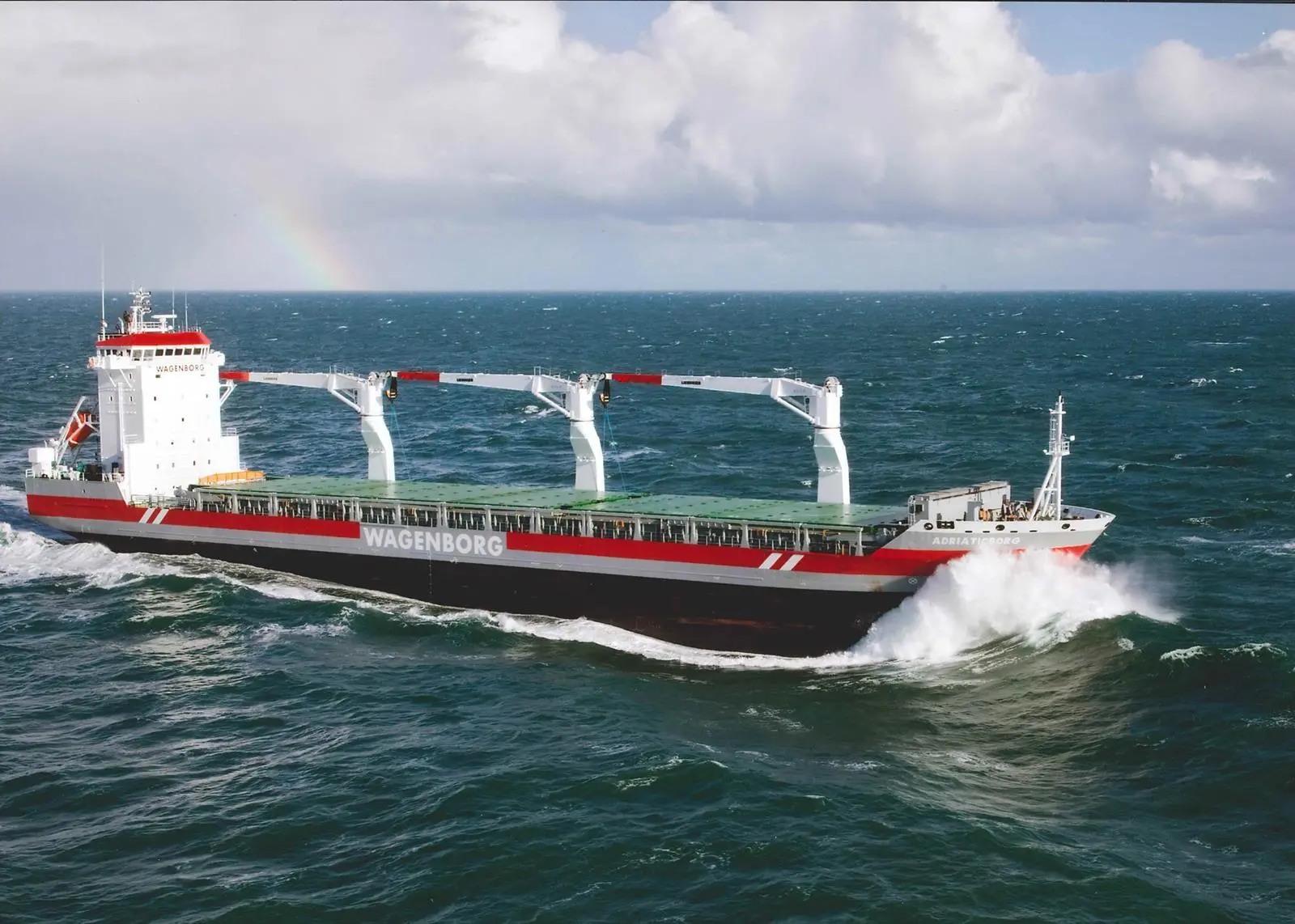 Multipurpose dry cargo carrier ‘Adriaticborg’ is one of Wagenborg's 15 vessels now under Wärtsilä maintenance