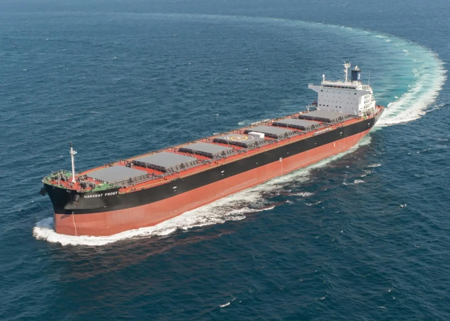 MHI said this first vessel achieves a 27% reduction in CO2 emissions because it’s equipped with the Mitsubishi Air Lubrication System (MALS)