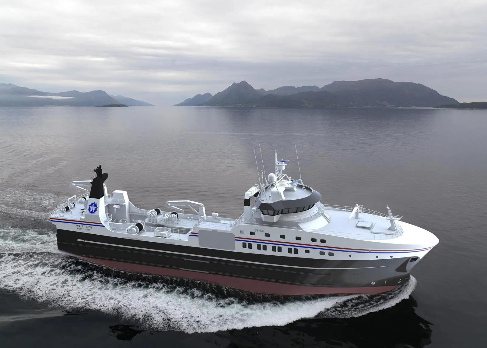 The 'M/S America’s Finest' will be built at Dakota Creek Industries in Washington using an ST-116 OL design