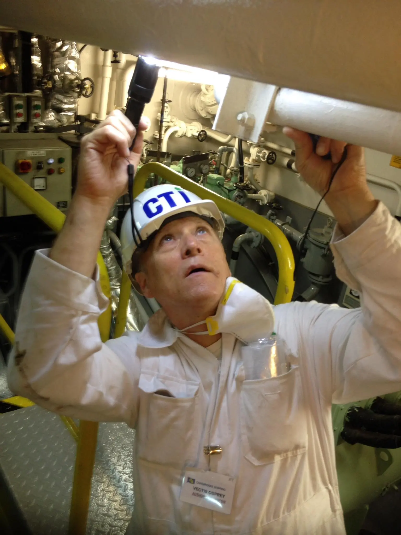 CTI Marine surveyors know where to search for asbestos in a ship