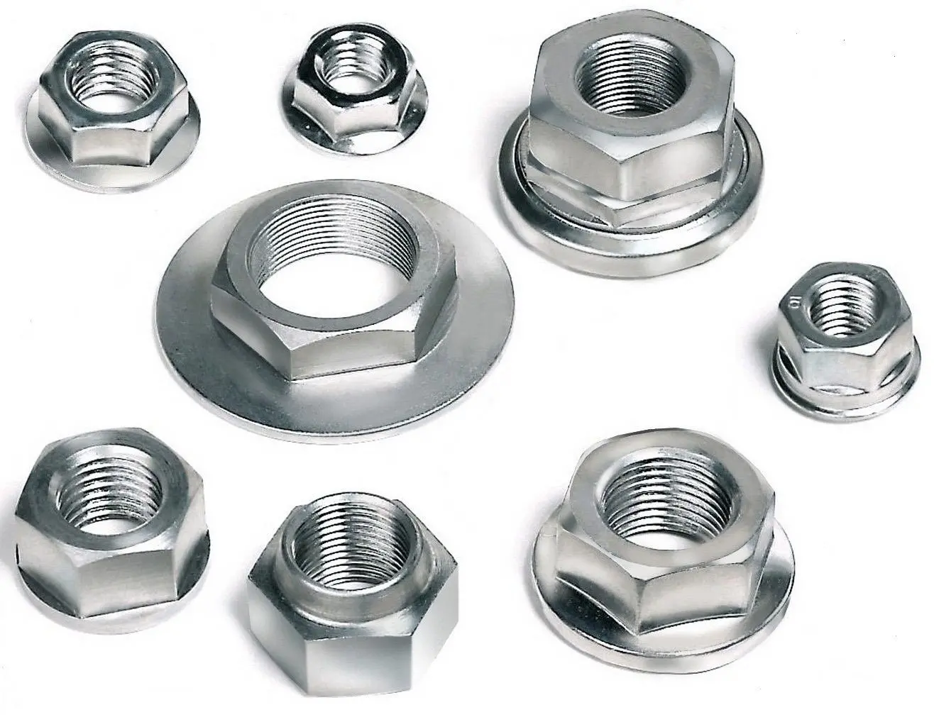 Stainless steel nuts with Spiralock thread form are said to be particularly suitable for marine engine applications