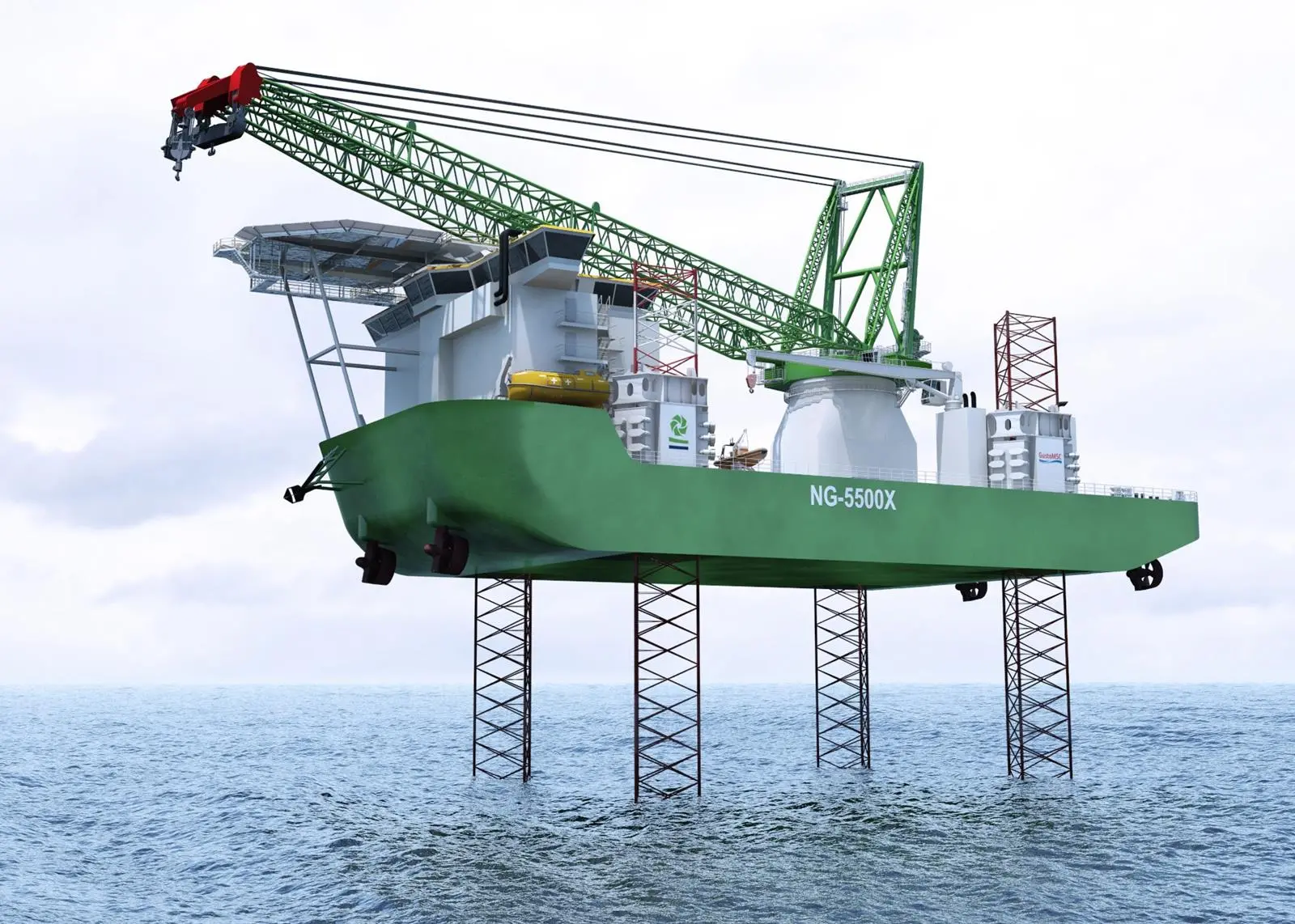 Hamburg crane builder supplies special offshore unit