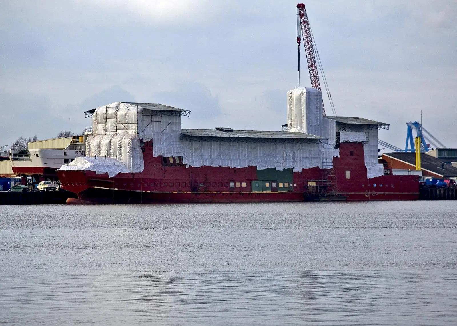 Conversion work on the 'Ostfriesland' will be wrapped up later than expected