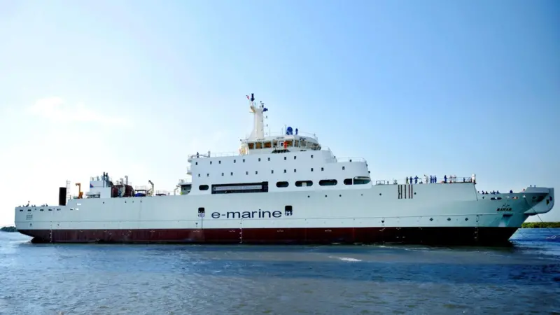 The ‘CS Maram’ built in Abu Dhabi, UAE, will begin dock trials ahead of its launch and maiden voyage this year