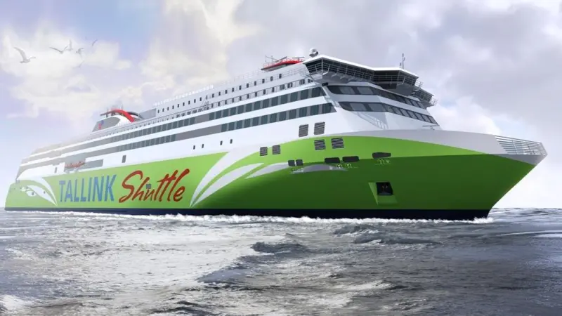 Five Wärtsilä 50DF dual-fuel engines (three 12-cylinder and two six-cylinder) will power Tallink's new ro-pax ferry