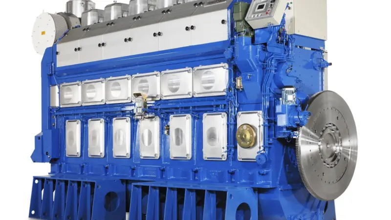 The 50DF engine on ethane fuel meets IMO Tier III NOx emissions without secondary cleaning.