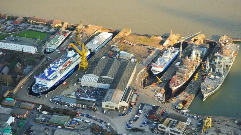 The surge in demand for Cammell Laird’s expertise has seen 15 ferries docked at its Birkenhead site so far in 2015