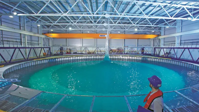 The £10.3 million facility is designed to test wave and tidal energy projects, offshore wind structures, and other marine technologies