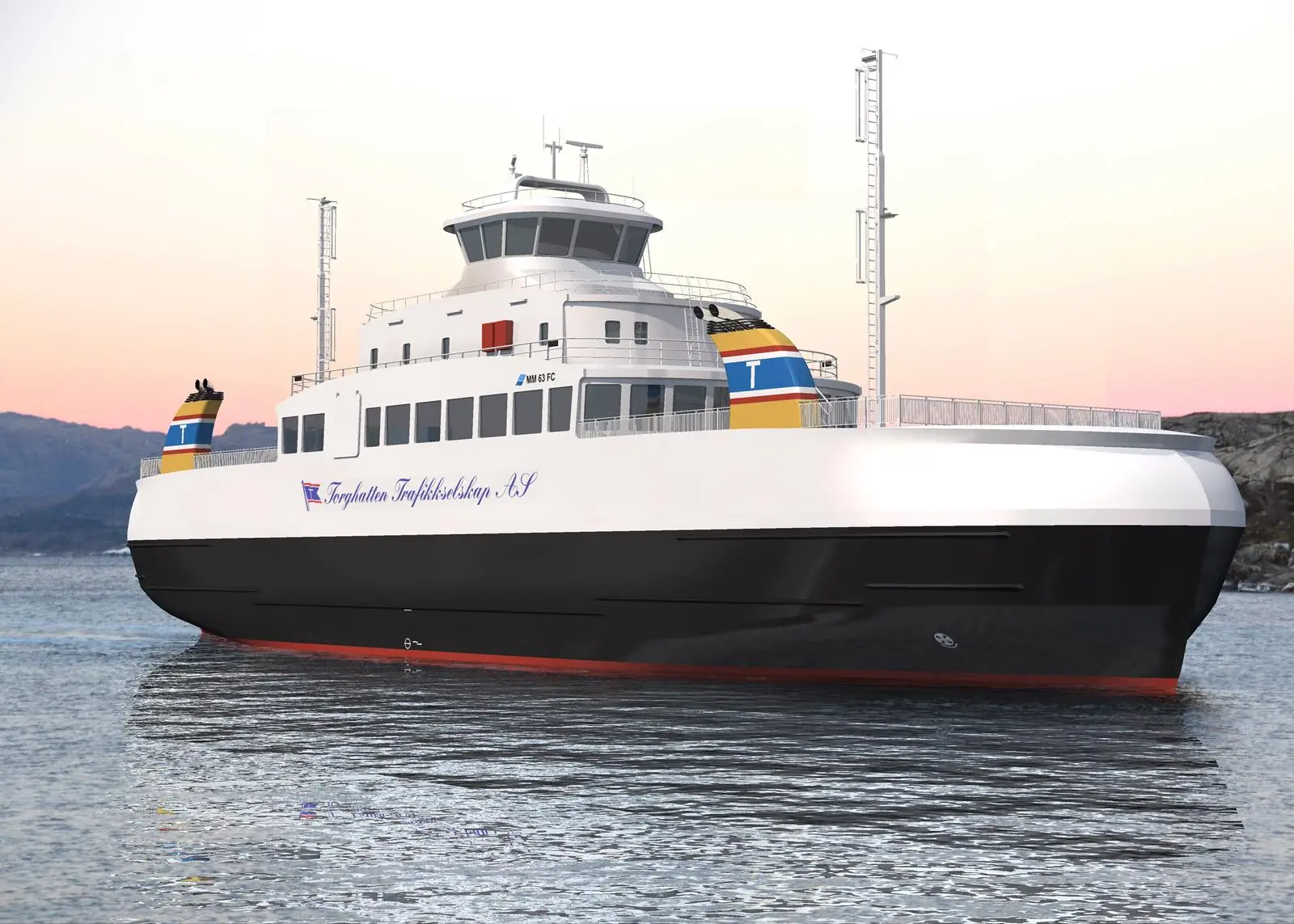 The new ferry, to be built by Fiskerstrand yard, near Ålesund, is designed to run on 100% bio diesel