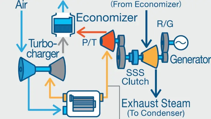 MHI says the waste heat recovery system ensures optimal energy recovery from exhaust gas and steam turbines