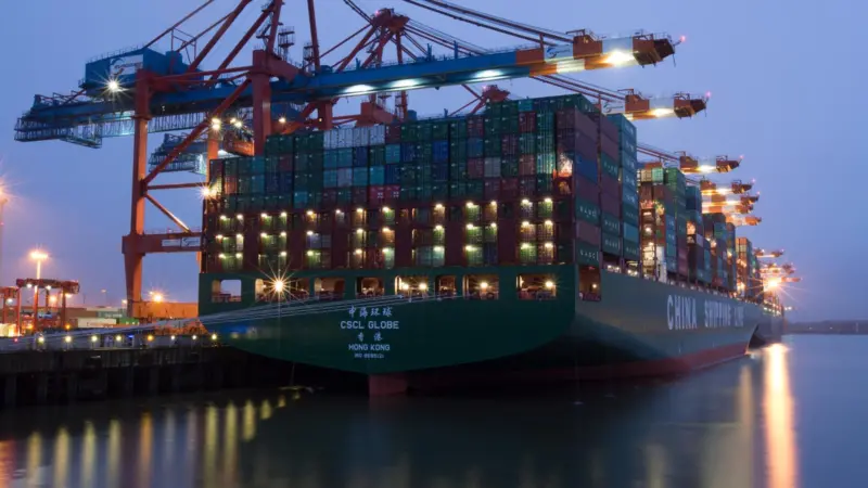 Drewry points to diminishing returns on a system basis when container ships exceed 18,000 teu, despite a newbuilding 'arms race' that has taken vessels such as CSCL Globe to 19,100 teu and more