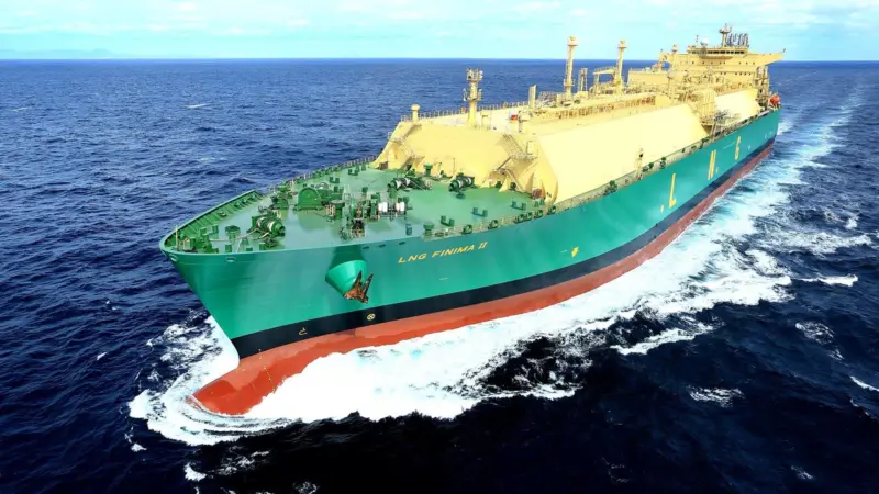 LNG Finima II is equipped with five Wärtsilä 50DF engines