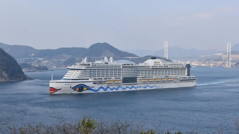 The AIDAprima - a new-generation, LNG-powered cruise ship built by MHI