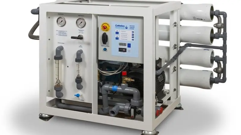 Cathelco has taken a range of orders for its desalination systems, including the 'Ton' above