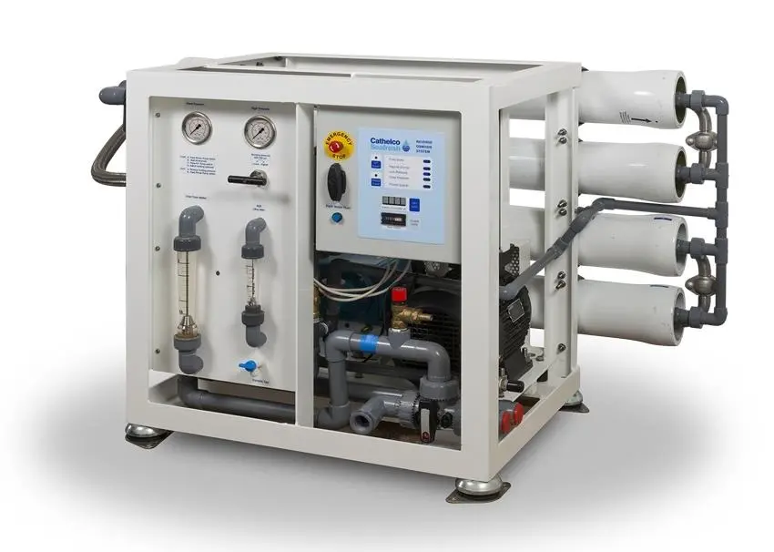 Cathelco has taken a range of orders for its desalination systems, including the 'Ton' above