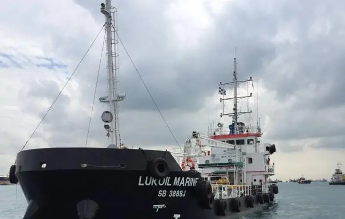 Lukoil Marine has launched a third Singapore supply barge
