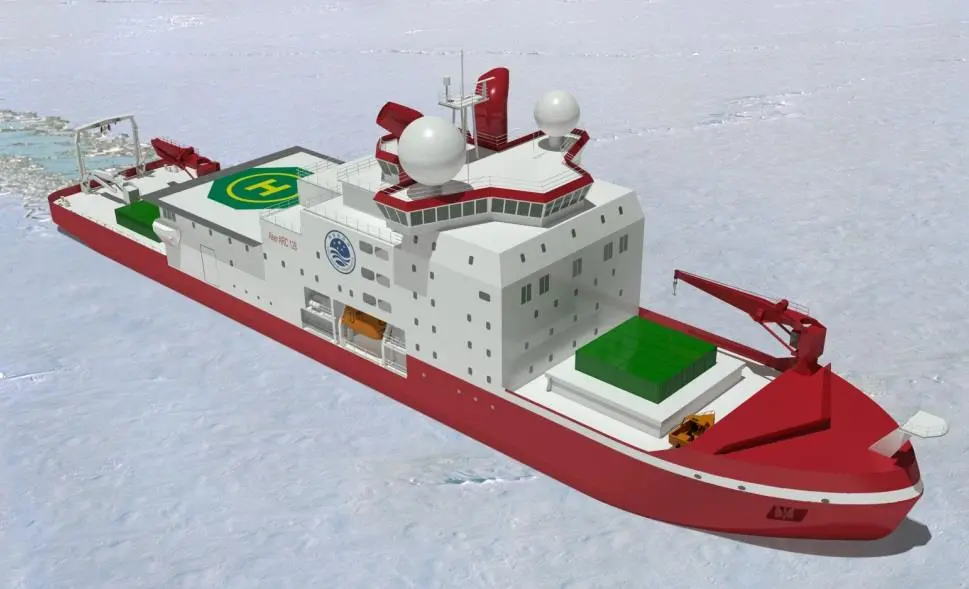 The Polar Research Institute of China ship will be fitted with two Azipod VI units