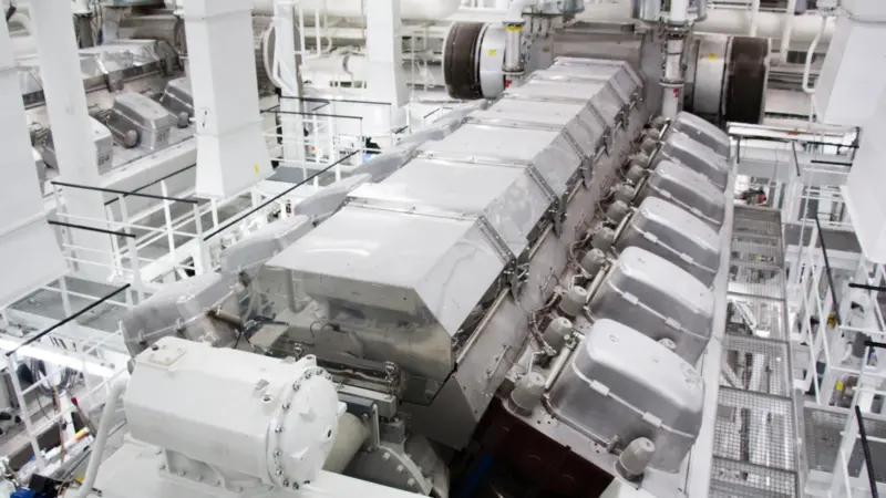 Inside the world's largest cruise ship's engine room