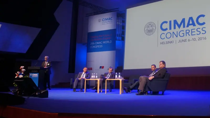 A forward-looking panel of major engine manufacturers, with the shipowner pespective provided by Maersk, concluded CIMAC Congress 2016