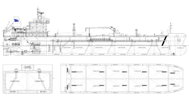 The dual-fuelled 'Damia Desgagnés' is destined for operations on the Great Lakes from autumn