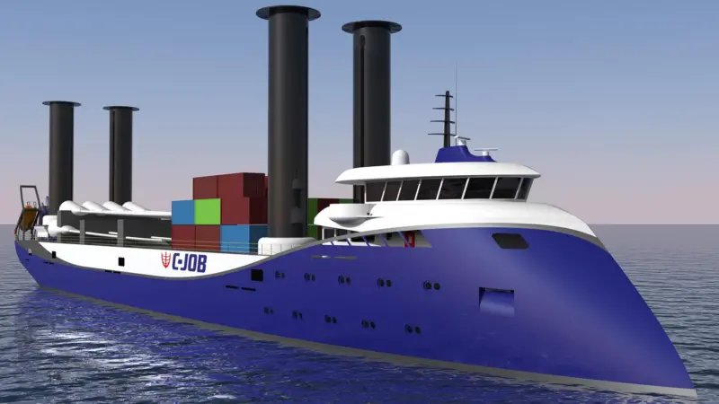 C-Job will design an 8,000dwt version of its Flettner Freighter concept for Dutch company Ameland & Skylge Shipping