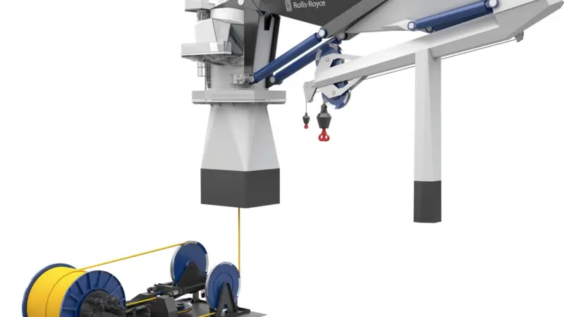 Fibre rope cranes boast several advantages compared to steel wire cranes, including unrestricted operation in deep waters.