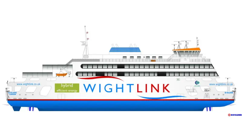 Wightlink's hybrid ferry will employ Corvus' Orca Energy lithium-ion batteries when it enters service in 2018
