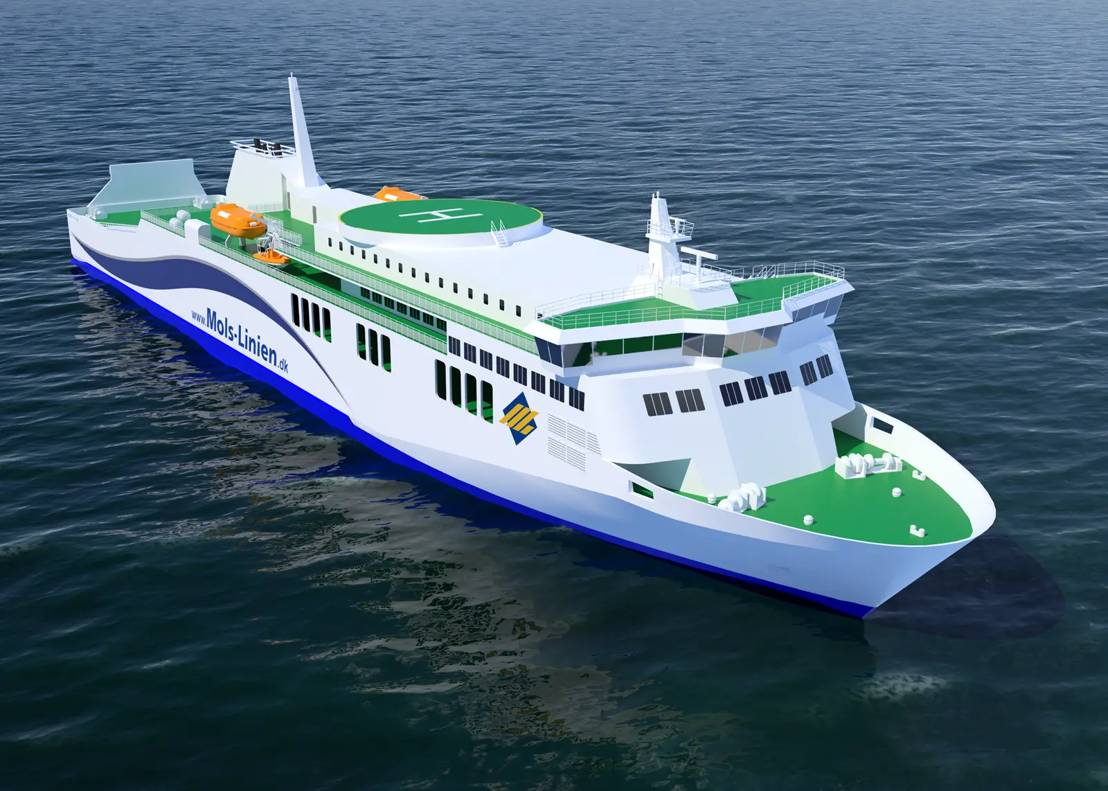The 1,500 lane metre car and passenger ferry will be powered by two Wärtsilä 31 engines